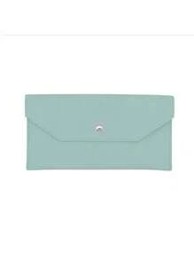 1pc Minimalist Faux Leather Reusable Cash Envelope With Card Slots Fashionable Solid Color Pouch For Daily Use Cash Envelope Wallet Envelope Wallets Burgundy Gifts For Women Wallet Purse Wallet Long Wallet - Multicolor - View 13