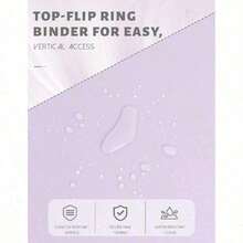 2pcs  Loose Leaf Design Flip Up And Down Notebook: The Inner Pages Can Be Changed In Page Turning Direction, Saving Space And Facilitating Daily Recording - Hồng - Xem 4