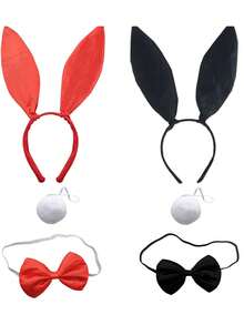 D EXCEED 1/2/3/5/6 chiếc Băng đô tai thỏ Phục sinh Phụ kiện hóa trang tiệc Halloween cho nữ - nhiều màu - Xem 24