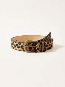 1 Stück Leoparden-Muster Lässig Mode Retro Hip-Hop Stil Herren Gürtel, geeignet für Sommer Lässig Jeans, Anzüge und Jacken