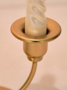 1pc Candle Holder - Decorative Candle Holder For Weddings, Dining Tables And Parties - Vintage Brass, Balcony Decor Vase Pedestal Candle Holder, Suitable For Weddings, Home Decor, Holiday Parties And Events