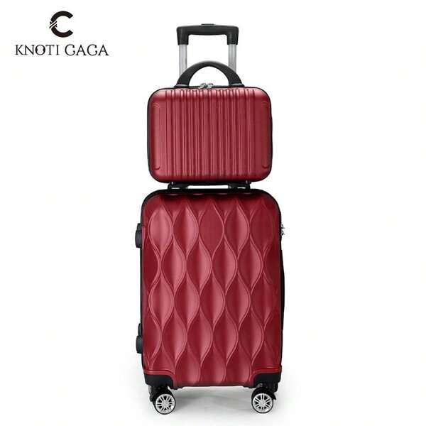 Coffret de 2 valises (12/20 pouces) ou 4 valises (12/20/24/28 pouces) avec motif feuille en relief. Valise rigide en ABS avec serrure à combinaison et 4 roulettes pivotantes. Idéal pour les voyages, les déplacements professionnels ou comme cadeau d'anniversaire pour la famille, les amis ou votre partenaire.