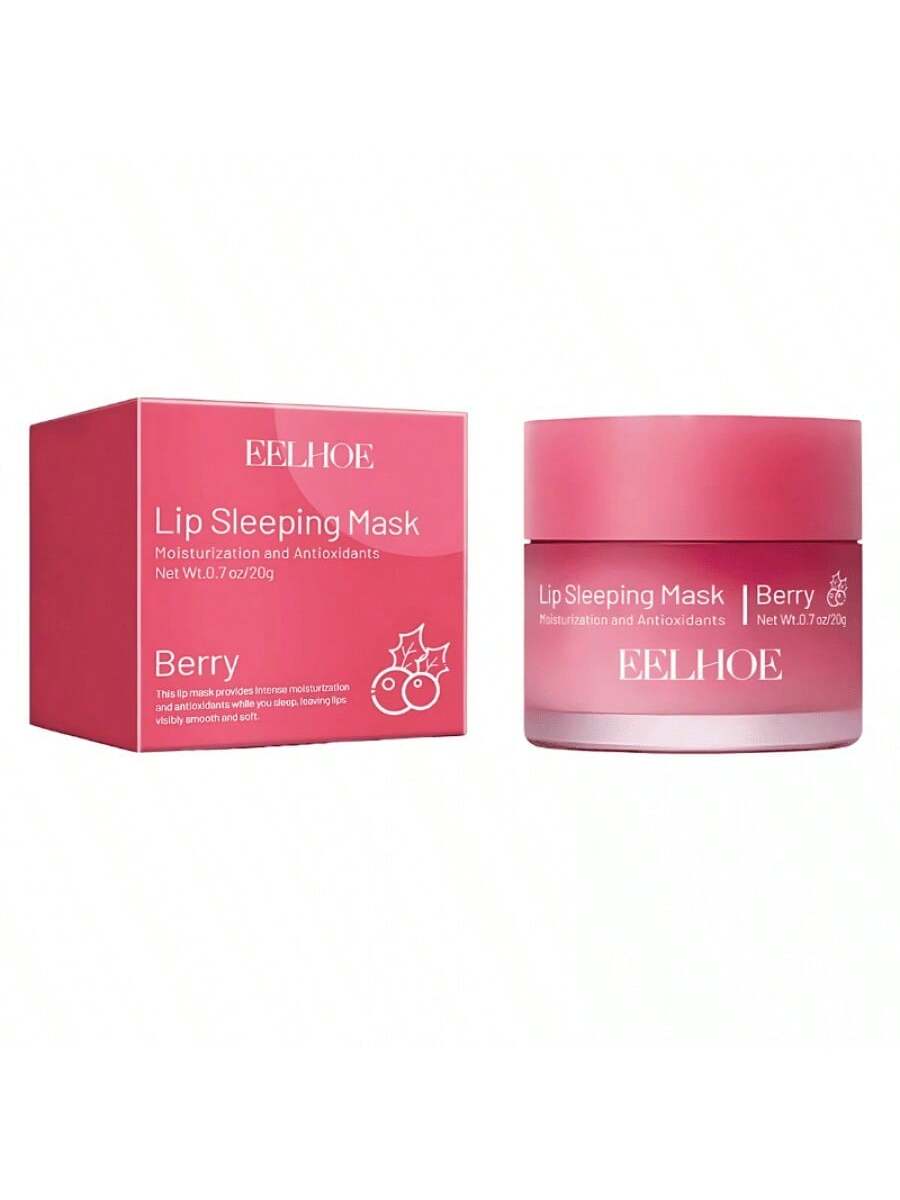 Mascarilla de noche de fresa para labios
