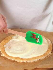 1pc Christmas Silicone Spatula Christmas Spatula Set Christmas Kitchen Utensils With Wooden Handle Christmas Cake Decorating Spatula For Cooking Baking Stir Butter Cream Christmas Christmas Decorations Christmas Pajamas Christmas Gifts Christmas Decor