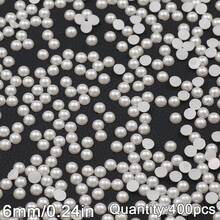 2 mm à 16 mm Perles rondes en ABS beige et blanc, cabochons de perles à moitié plats à moitié ronds, convenant pour la fabrication de bijoux DIY, l'artisanat, les accessoires, les vêtements, les chaussures, les sacs, la décoration des ongles et l'artisanat