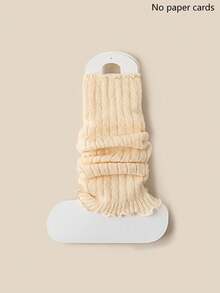 1/4/6 双装女士条纹蕾丝边保暖腿套，休闲过膝长筒腿套，学院风，百搭，秋冬春三季皆宜，Y2K风格，舒适保暖 - 彩色 - 查看 15