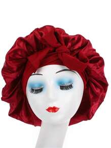 1pc Luxurious Satin & Silk Bonnet For Sleeping - Adjustable Comfort Fit With Tie Band - Unisex Night Hair Protection For Men & Women Home Bathroom Decor Spring Summer Autumn Winter Shower Towels For Beauty Salon, Hotel Sports,Home Essentials, Towel, Skin Care