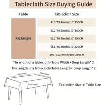 1pc Halloween Pumpkin Digital Print Tablecloth, Rectangular Durable Polyester Fabric, Suitable For Home, Kitchen, Garden, Holiday Parties, Weddings, Restaurants And Banquet Decorations, Wedding Season Autumn Decor - Multicolor - View 3