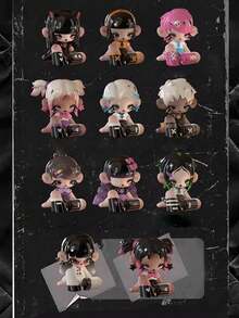 1pc Or More Cute Anime Character PVC Model Figurine, Animal Tea Party Style, Excellent Halloween Gift For Figurine Collector Friends, Perfect For Room Decor - Baby Blue - View 16