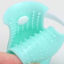 4pcs Silicone Anti-Scratch Cat Paw Protectors In Teal, Blue, & Red - Ideal For Bathing, Medication, Nail Trimming & Grooming - Durable Claw Covers For Cats