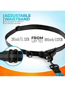 1pc Running/Walking Dog Leash Belt, Reflective Safety Shock Absorbing Retractable Outdoor Dog Leash