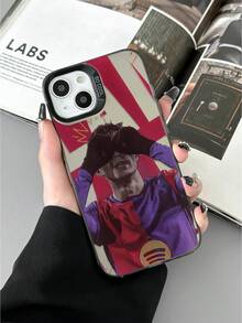 巴塞罗那足球运动员庆祝时刻印花防震 TPU 手机保护壳，足球手机壳，适合作为足球迷、朋友、家人、情侣、生日、节日的礼物，带有防滑哑光背面，耐用的全覆盖硬质手机保护套，兼容 和 Galaxy 手机 - 彩色 - 查看 3