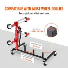 Car Dolly Rack Hydraulic Jack Stand Organizer With 4 Platform Capacity - Black - View 5