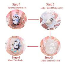 Joivida 3pcs Cute Penguin Hand Warmers - Reusable, Leak-Proof PVC, No Battery Required, Essential For Outdoor Activities, Hiking, Skiing And Winter Walks | Optimistic Design | Leak-Proof Material, Hand Warmers