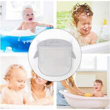 婴儿浴室网袋卡通动物造型布艺沙玩具收纳网袋吸盘式儿童洗澡玩具收纳篮儿童洗澡玩具收纳网袋玩具口袋浴室吸盘式悬挂收纳袋 - 彩色 - 查看 7