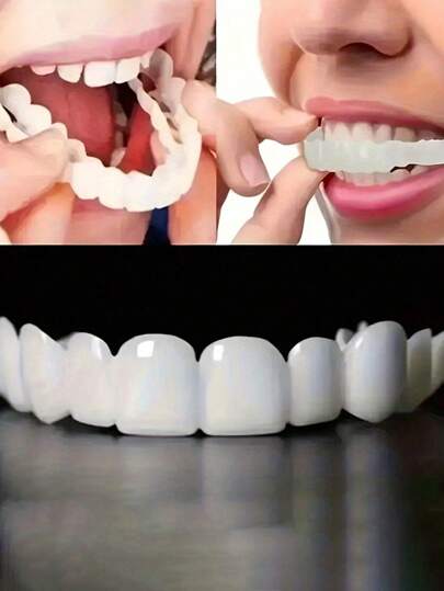 Decoración dental con forma de sonrisa, accesorio de Halloween, para uso diario