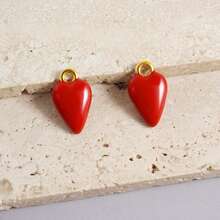 1pc/2pcs Luxury Delicate 304 Stainless Steel Electroplated Pendant Charms, Suitable For DIY Jewelry, Jewelry Making, Crafts - Ocean Life, Cherry, Flower Designs - Color - View 82