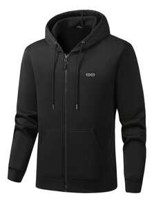 Novo moletom elétrico com aquecimento de 17 zonas e controle duplo inteligente, cardigan, moletom com capuz, casual, quente, temperatura constante, jaquetas masculinas e femininas, esportes ao ar livre, escalada e outros equipamentos, seguranças ao ar livre e outros trabalhos, inverno, moletons com aquecimento resistente ao frio, data de Natal, ano novo, vestível, porta USB, controle de temperatura de três velocidades, ajustável à vontade (exceto banco de energia)