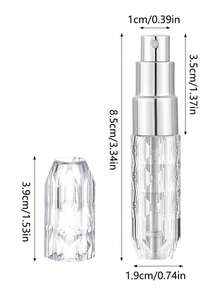 1/2/3个装便携迷你可填充香水喷雾瓶，5毫升/0.2盎司旅行装喷雾器，旅行、海滩、暑假、返校、露营、度假必备，男女皆宜 - 彩色 - 查看 4