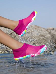 ZVB Barefoot-Friendly Water Shoes, Soft-Soled Women's Beach Shoes For Swimming, Diving, Fishing, Outdoor Quick-Drying Summer Sandals, Non-Slip & Breathable - 玫紅色 - 查看 10