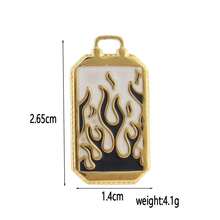 1pc Stainless Steel Unique Design Fish, Flame, Pentagram, Leaf, Starfish, Tarot Card Pendant, Handmade DIY Jewelry Accessory