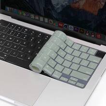 Keyboard Cover Skin Compatible With 15 Inch M3 A3114 M2 A2941/13.6 A3113 A2681/Pro 14/16 M4 M3 M2 M1, Midnight Green - 古董綠 - 查看 6