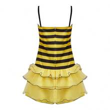 Women Halloween Insect Costumes Cute Bee Ladybug Dress And Wings Headband Set For Christmas Cosplay Party Outfits - 黃色 - 查看 8