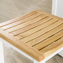 SoBuy Kitchen Chair Set Of 2 Wood White - White+Khaki - View 8