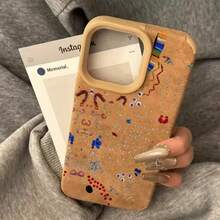 Diseño de patrón de tigre de color Teléfono beige claro todo incluido phone14 12 XS Plus 11 Pro 13 16 15 - Colores mixtos 1 - Ver 2