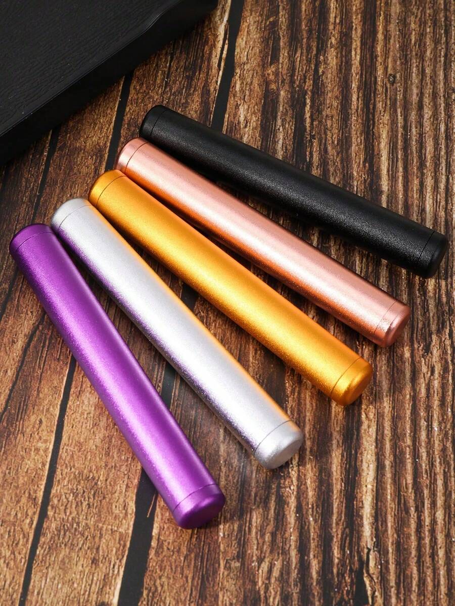 1pc,Metal Storage Tube, Multiple Colors, Portable Tube, Outdoor Use
