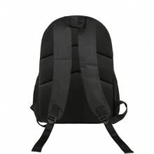 ZLIENSZUS Messii Unisex Backpack - Stylish Black & Pink Design With Bold "MESSI" Logo, Multiple Compartments, Padded Straps, And Front Pocket For Students, Professionals, And Casual Use, Backpack For School, Professional Gear, Modern Backpack, Durable Zippers - Như đã trình bày - Xem 4