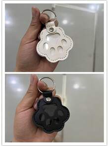 可爱狗爪钥匙扣，卡通宠物毛发收纳皮套便携式宠物毛发纪念钥匙扣吊坠 - 彩色 - 查看 22