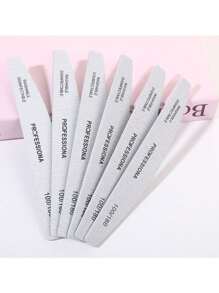 3pcs/5pcs/10pcs/50pcs Professional Nail Files, Grey & White Grit Two-Sided Manicure Buffing Blocks - Multicolor - View 6
