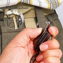 1Pc Emergency Survival Gear With Flint Metal Matchstick Fire Starter Kerosene Refillable Lighter,Waterproof & Reusable Fire Starter With Bottle Opener & Keychain - No Battery Needed, Forever Match For Camping,Survival, Everyday Carry - Ideal Gift For Outdoor Enthusiasts,Hikers,Mechanics - Portable Lighter,Survival Tool,Compact Design,Reliable Ignition,Fire Starter Tool,Hikers And Campers - Silver - View 5