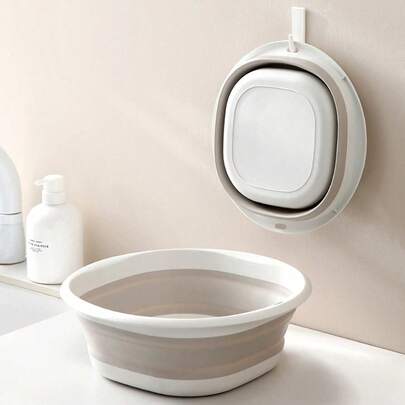 1/3件便携式折叠洗脸盆，户外旅行家用盆，学生宿舍洗脸盆，洗脚盆，洗衣盆，折叠盆，易清洗，轻便可伸缩，适用于家庭，宿舍和户外露营，可用作露营水槽，洗衣盆，水桶