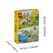 LEGO Creator 3 In 1 Cute Bunny Toy - Building Toy Set With 3 Build Options, Bunny, Seal, Or Llama - Birthday Gift & Craft - Animal Figures For Kids, Girls And Boys, Ages 8+ - 31162 - 31162 - View 12