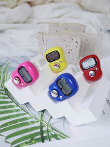 1pc/5pcs/10pcs Handheld Electronic Digital Tally Counter Ring, Manual Electronic Digital Counting Clicker, Style Intelligent Electronic Digital Counter Bracelet/Ring - Multicolor - View 9