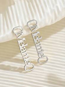 Personalized Name Shoe Buckle In Silvery Custom 1 Pair Shoelace Clips Lace Decoration Charm Shoe Jewelry Accessories Stainless Steel Shoe Buckle Personalized Shoelace Decoration Clips For Her Him Birthday Gifts Christmas Gifts,School Supplies,Back To School,School Gift,For Office,For School,For Classroom,For Teacher Gifts,For University,For Colleague,For Dorm Rooms,For Teacher,For Boys And Girls,For Teenagers,Junior High School Students,Middle School Students,High School Senior High School Students,College Students,University Students,Freshman,Sophomore,Underclassmen