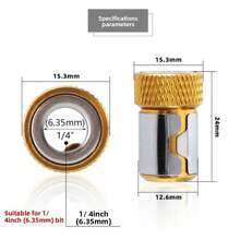 磁性批头夹，强磁批头夹，六角柄螺丝刀批头夹，带磁化器 - 藍紅黃 - 查看 5