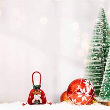 1个圣诞糖果袋可爱腰带礼品袋，可爱娃娃节日零食袋，适合派对装饰用品（图片颜色已加深，袋子颜色不是那么鲜艳，） - 彩色 - 查看 10