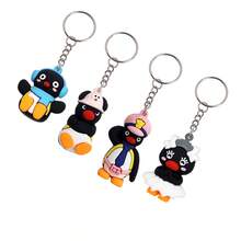4pcs Cartoon 3D Penguin Style Keychain Set, Suitable For Back To School, Party, Holiday Small Car Accessories Bag Charm Letter Cute Goth Y2k Christmas Gift Ideas - Multicolor - View 3
