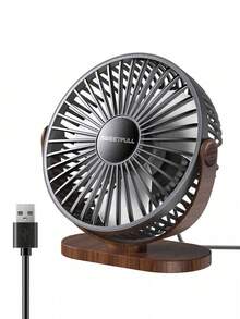 便携式 USB 冷却风扇，360° 可调，三速，超静音，适用于家庭、卧室、厨房、露营、旅行 - 彩色 - 查看 13