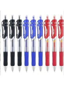 5-15 支 K35 伸缩圆珠笔，大容量按压式文具墨水笔，黑色、红色、蓝色，适合学校和办公室使用 - 彩色 - 查看 26