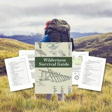 Guía ilustrada integral de habilidades de supervivencia al aire libre, manual de emergencia para acampar en la naturaleza, libro de conocimientos de para aventuras familiares, guía de supervivencia en la naturaleza a prueba de agua y portátil