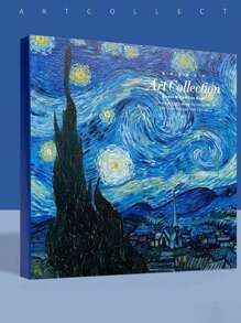 Square Oil Painting Sketch Book,Thick Blank Pages Sketch Book Art Drawing Book Graffiti Color Pencil Drawing Book Can Be Used For Sketching, Calculation Draft Book, Graffiti Notes, Etc,200 Pages Thick Watercolor Sketchbook, Van Gogh'S Inspiration Oil Painting, Blank Painting Diary,Portable Travel Sketchbook - one-size - View 13