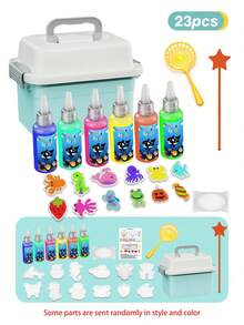 Children's HandmadeWater Water Baby Set,Magic Water ,23/30/32pcs DIY Magic Water Toy, Cultivate Children's Hands-OnAbility And Scientific Literacy, Girls' Game,Perfect Gift For Boys And Girls Aged 3+ Suitable For Summer Playtime With FriendsAnd Family,Back To School - Multicolor - View 9