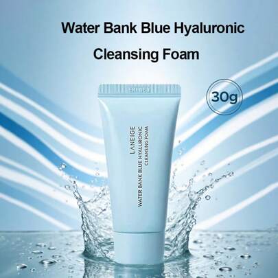 Laneige Schiuma detergente all'acido ialuronico della banca dell'acqua blu - deterge e ammorbidisce, visibilmente levigante e morbido, formato da viaggio - 30g/1.06oz