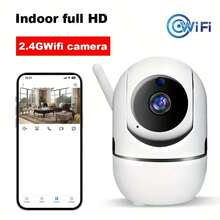 1 cameră de supraveghere wireless WiFi 1080P pentru acasă, monitor pentru bebeluși și animale de companie, cameră de supraveghere cu vedere nocturnă HD, detectare mișcare, audio bidirecțional, potrivită pentru monitorizare video acasă - Multicolor - Vizualizare 6