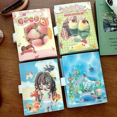 Wacky Sticker Collection Album For Scrapbooking, Journaling, Decoration, Retro Desktop Organizer