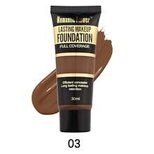 Romantic Flower 1pc 30ml Full Coverage Natural Matte Oil-Control Foundation, Long-Lasting Non-Transfer Makeup Base